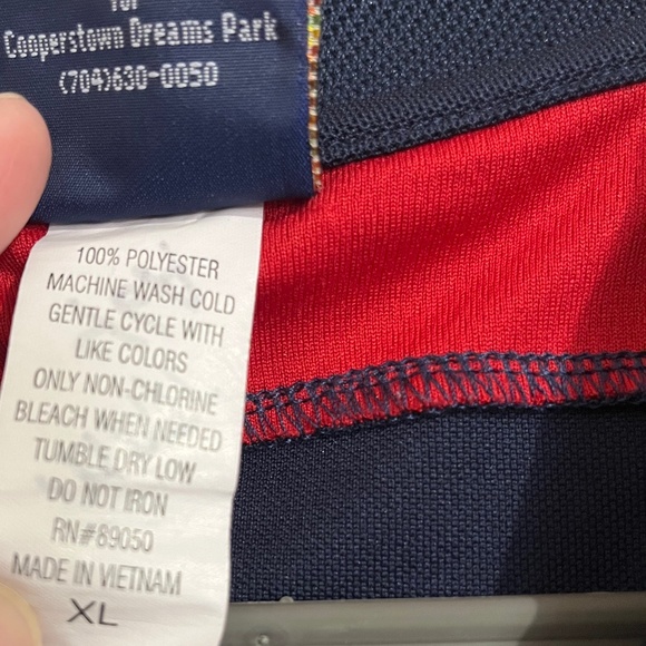 Copperstown Dreams Park Men’s Navy Multi Collard Shirt Sz-XL - Picture 6 of 7